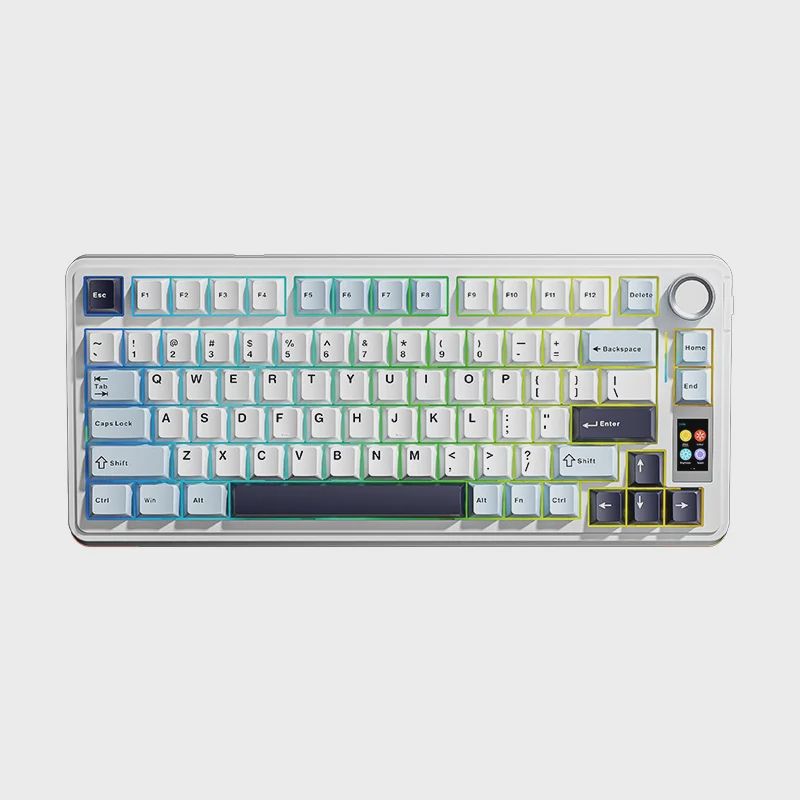 Aula S75 Pro White Blue Gaming Keyboard — Klaviaturalar və siçanlar, Bakı (2)