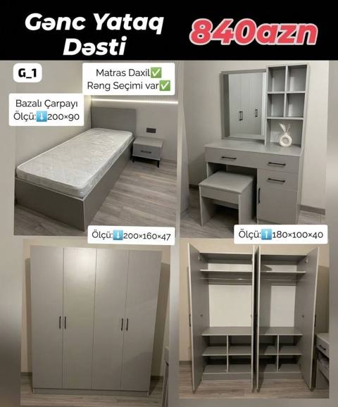 Oğlan və qız üçün, Yeni, Təknəfərlik çarpayı — Баку