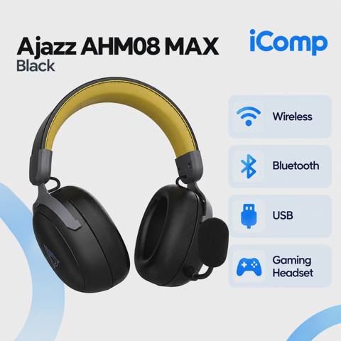 Ajazz AHM08 MAX Black Gaming Qulaqlıq — 119 ₼ · Baku · Qulaqcıqlar Ajazz AHM08 MAX Black Gaming Qulaqlıq — Baku