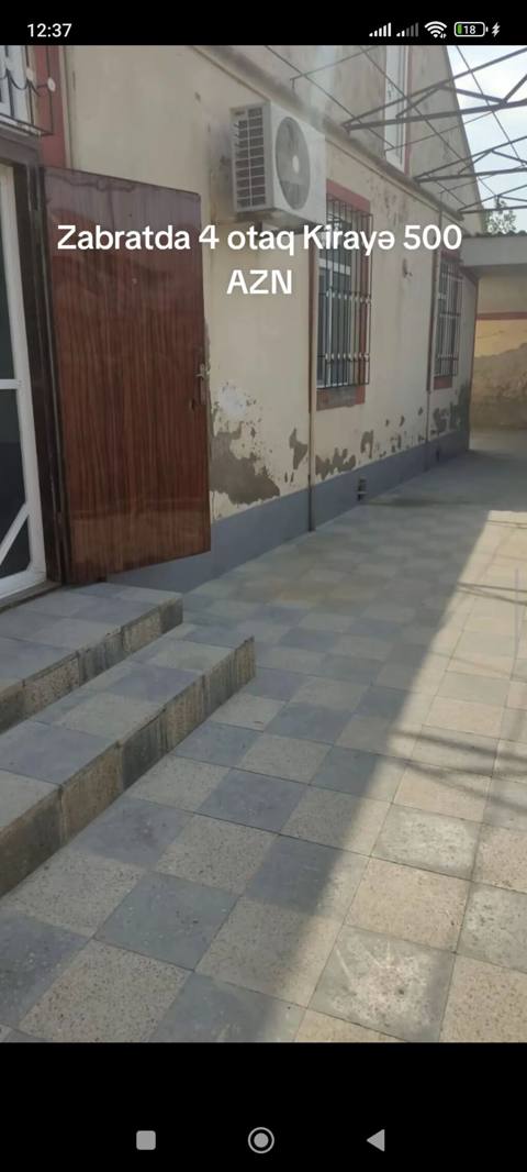 Zabratda İstixanada Qapın Ağzına kimi asfalt 4 Otaqlı ev Kirayə — 500 ₼ · 4 бөлмө · Баку · Ev, villa Zabratda İstixanada Qapın Ağzına kimi asfalt 4 Otaqlı ev Kirayə — Баку