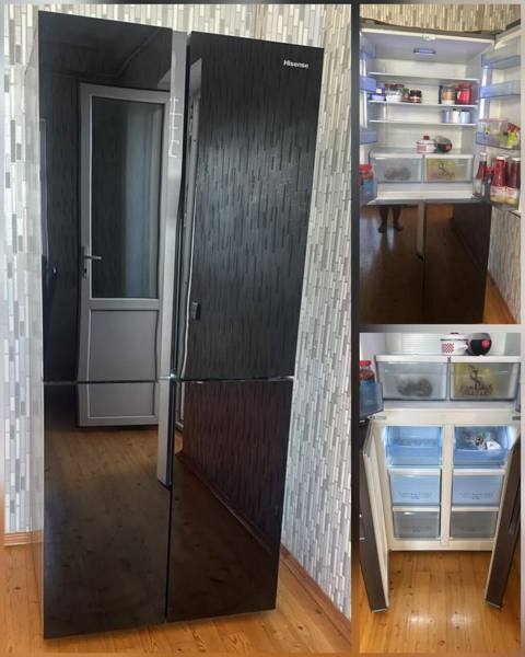 749₼ hisense 4qapılı soyuducu çox yaxşı vəziyyətdə UNVAN:-qaraçuxur — Baku