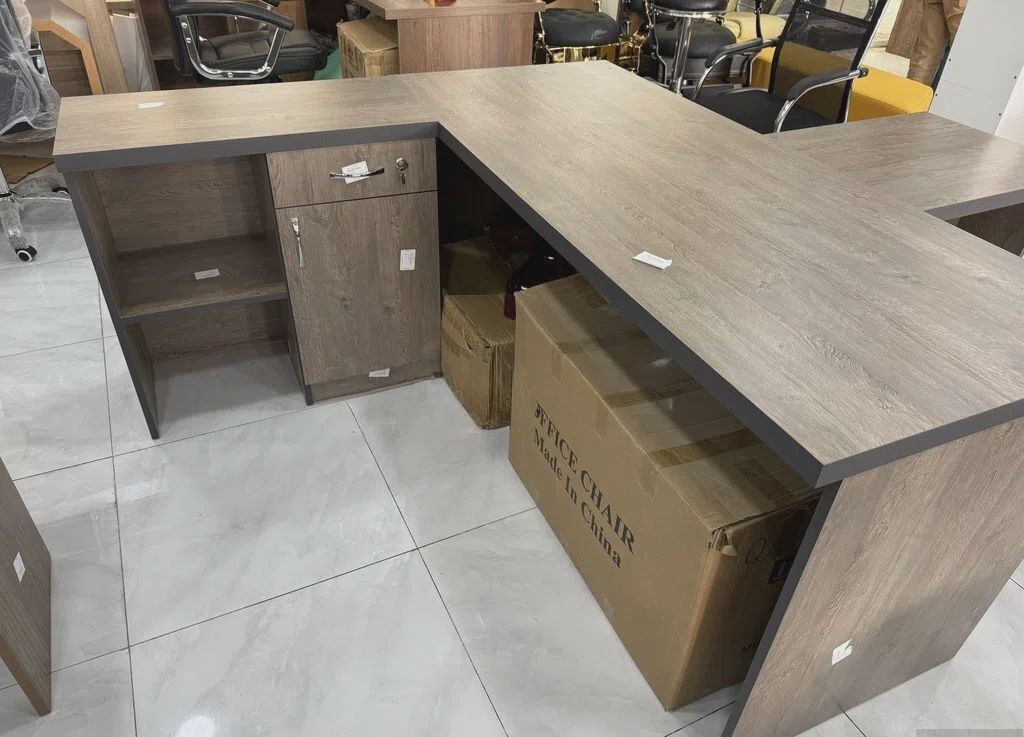 Ofis masası Boz rəng — Ofis mebeli (2)