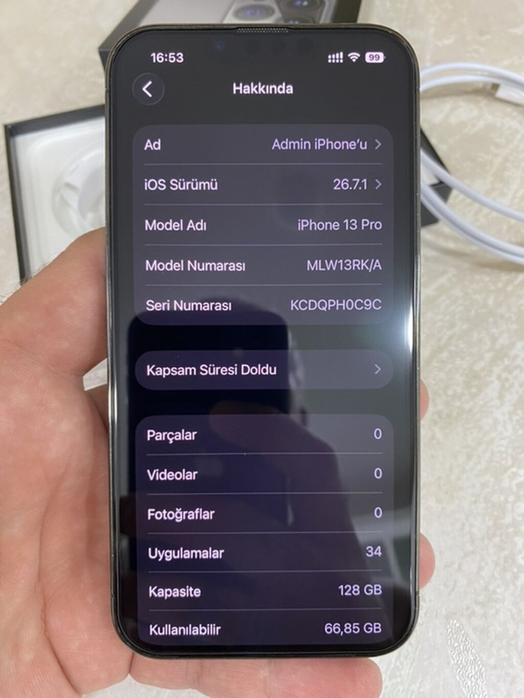 IPhone 13 Pro, 128 GB, Graphite, Sənədlərlə — Apple iPhone, Bakı (5)