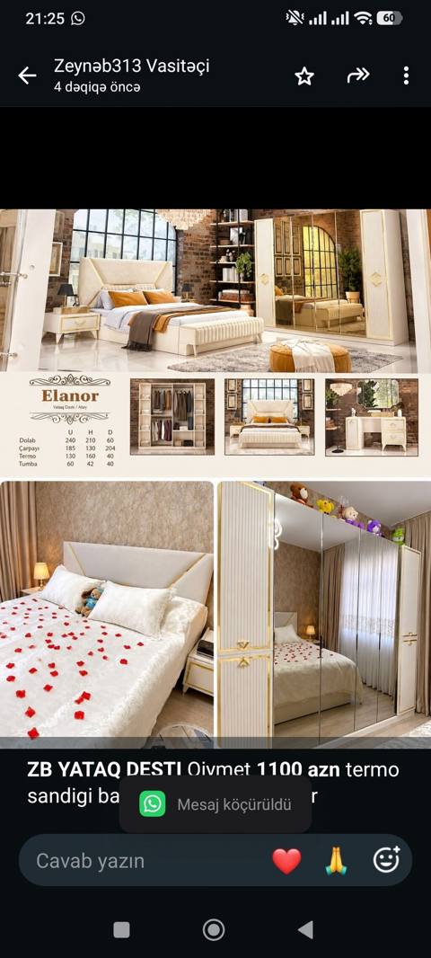 *ZB* *Yataq Destı* Qiymet *1100 azn* termo sandigi bazasi var unvan — Furniture