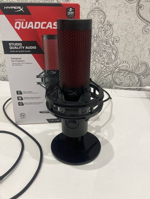 HyperX QuadCast 2 USB mikrofon - Studiya keyfiyyətli səs üçün nəzərdə — 220 ₼ · Баку · Mikrafonlar HyperX QuadCast 2 USB mikrofon - Studiya keyfiyyətli səs üçün nəzərdə — Баку