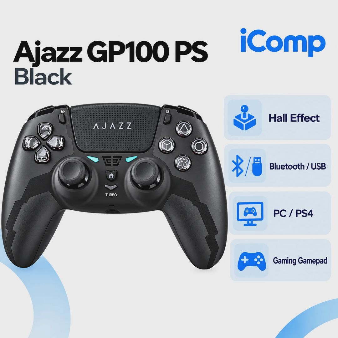 Ajazz GP100 PS Black Gaming Gamepad — Oyunlar, konsollər və proqramlar, Bakı