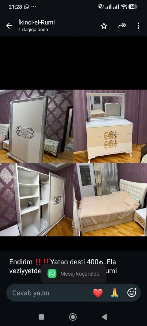 Endirim Yataq desti 400₼ .Ela veziyyetde .Unvan Sumqayit &Rumi — Furniture