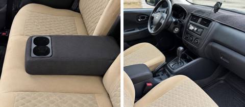 Mitsubishi Airtrek (ağ rəng, universial kuzov. Maşının Matoru — Xaçmaz