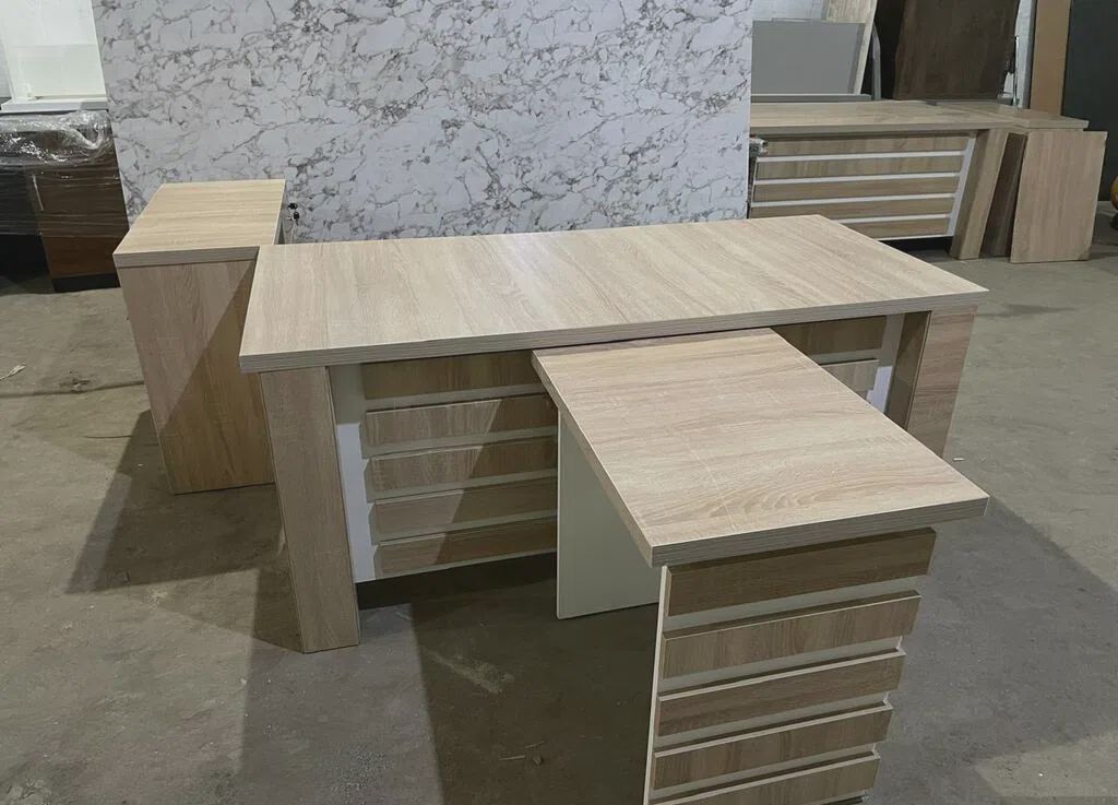 Ofis masası Bej rəng — Ofis mebeli, Bakı (2)