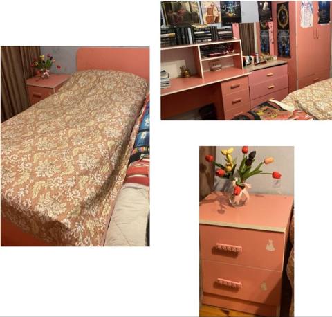 Uşaq/yeni yetmə otağı üçün mebel dəsti hem oglan hem qiz otağı yaxwi — Children's furniture sets