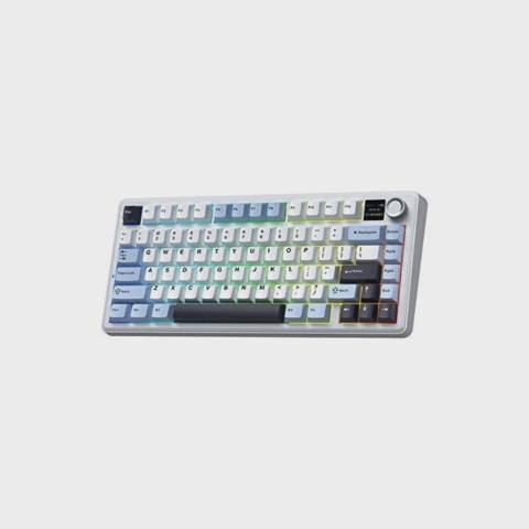 Aula F75 MAX Glacier Blue Mechanical Gaming Keyboard — 169 ₼ · Baku · Klaviaturalar və siçanlar Aula F75 MAX Glacier Blue Mechanical Gaming Keyboard — Baku