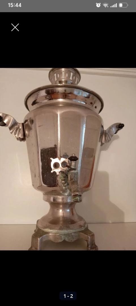 Klassik metal samovar - Material: parıldayan metal korpus, tökmə — Баку