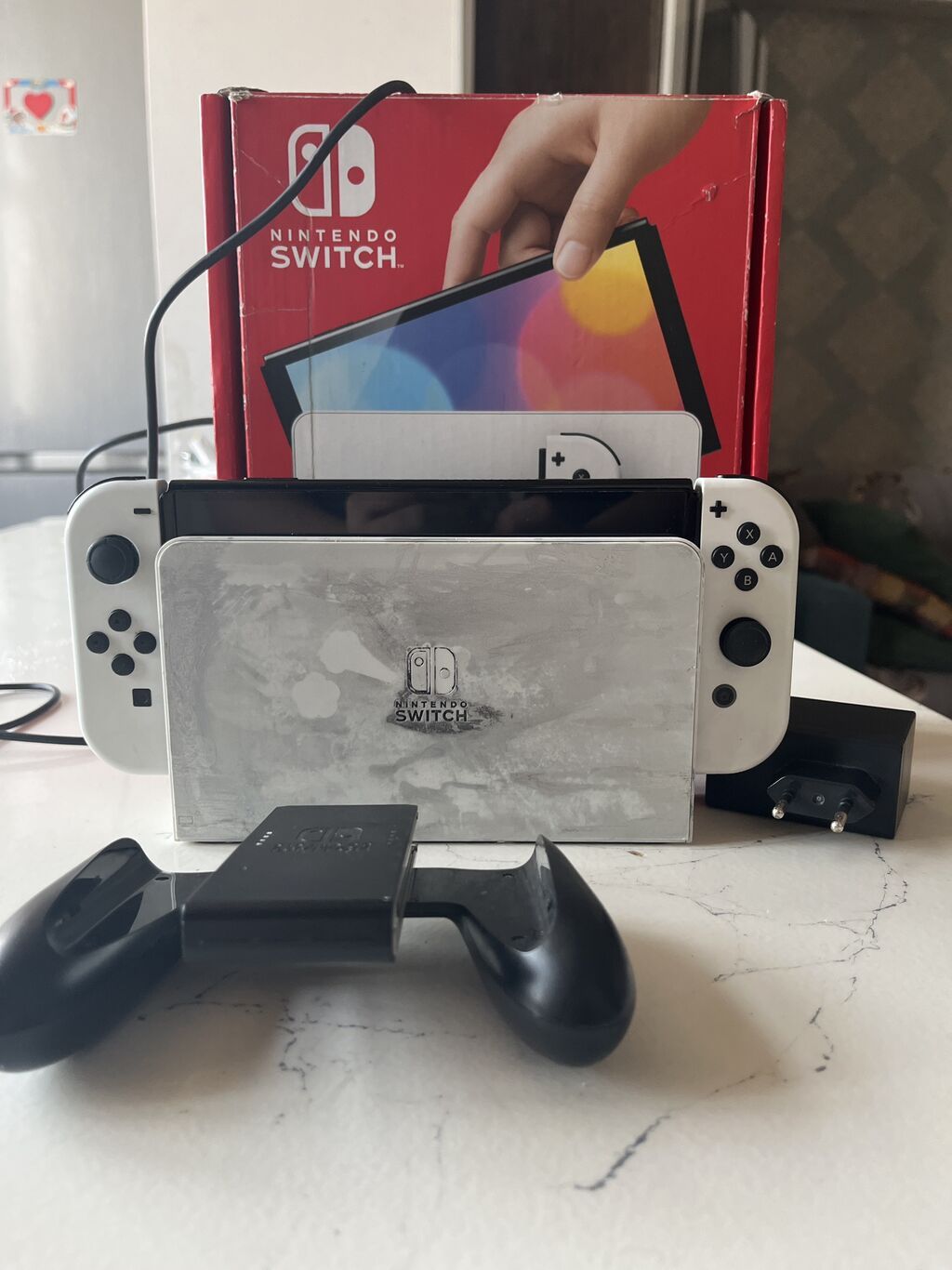 Nintendo switch oled 2023cü ilin modeli 64gb yaddaş tam problemsizdir — Oyun konsolları, Bakı (9)