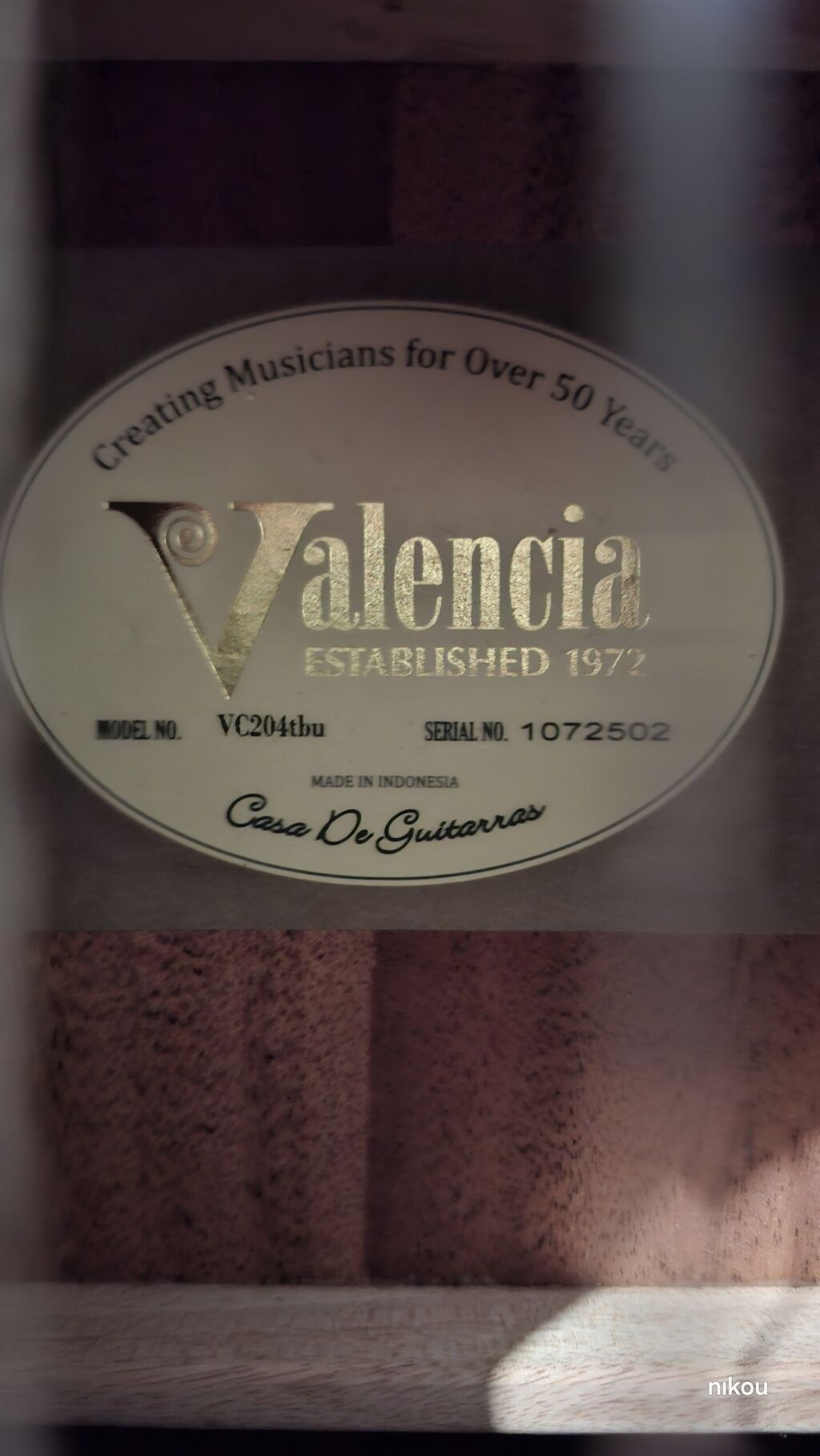 Valencia klassik gitara – model VC204TBU (Trans Blue). İndoneziyada — Gitarlar və digər simli alətlər, Bakı (3)