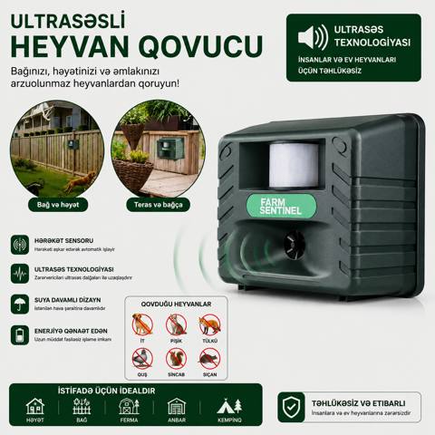 Ultrasəsli heyvan qorxuducusu 200 m² — Товары