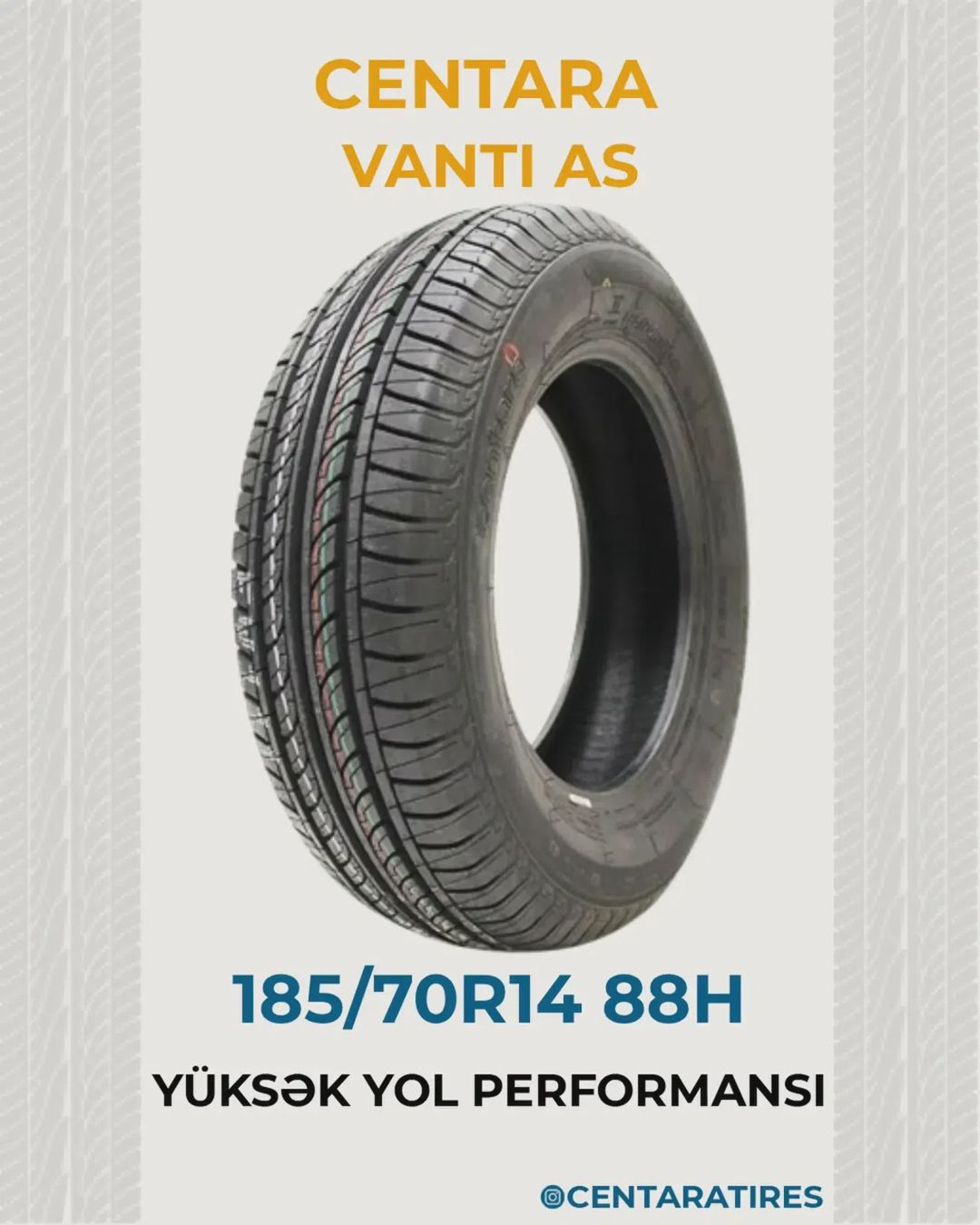 Avtomobil şini Centara Vanti AS 185/70R14 — Təkərlər, şinlər, diskləri, Sumqayıt