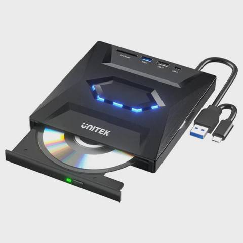 Unıtek 5-in-1 External Optical Drive with USB Hub T1037A01 — 75 ₼ · Bakı · Xarici optik sürücülər Unıtek 5-in-1 External Optical Drive with USB Hub T1037A01 — Bakı