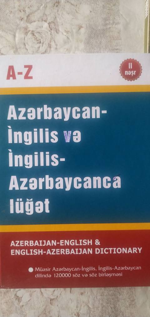 Məhsul: Azərbaycan–İngilis və İngilis–Azərbaycan lüğəti (A–Z) Təsvir — esmer