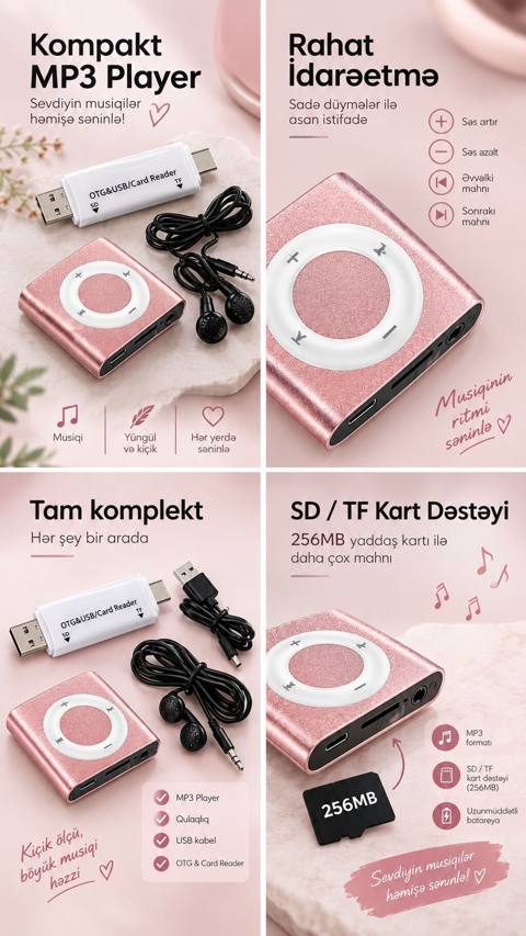 Kompakt MP3 Player – sevdiyin musiqilər həmişə səninlə — Баку