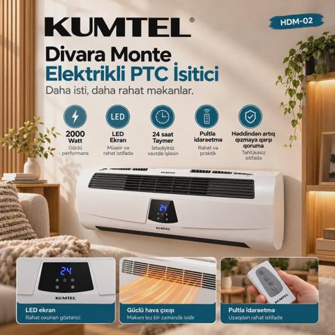 Kumtel Elektrik qızdırıcı — 100 ₼ · Baku · Ev texnikası Kumtel Elektrik qızdırıcı — Baku