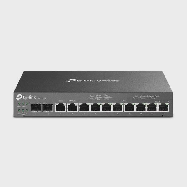 TP-Link - TL-ER7212PC Omada Gigabit VPN Router with PoE+ Ports and Controller Ability — Routerlər, Bakı