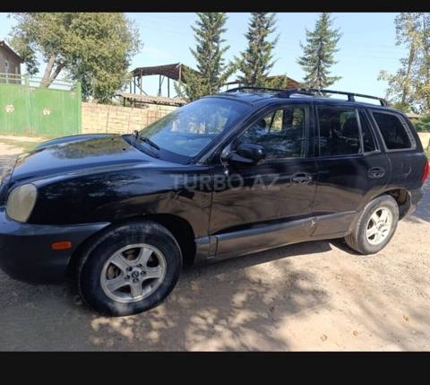 Hyundai Santa Fe, qara rəng, 4WD krossover/SUV. Texniki — serdar — Автомобили