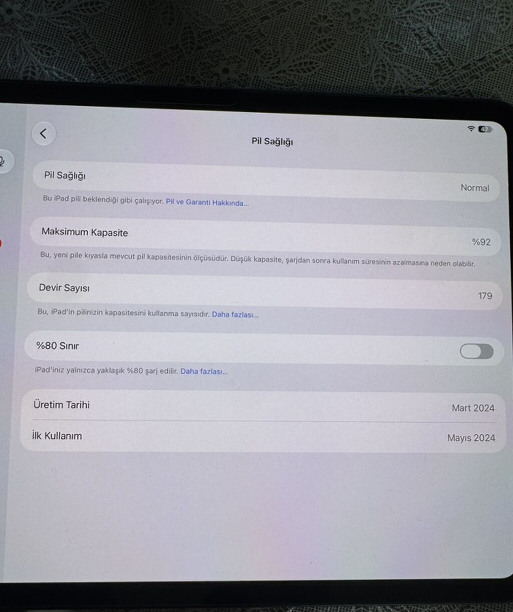 Apple iPad Pro 11" (M4) – 256 GB, Wi‑Fi, Space Gray Xüsusiyyətlər — Apple, Bakı (4)