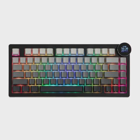 Ajazz AK820 V2 Side Character Gradient Black Gray Screen — Баку