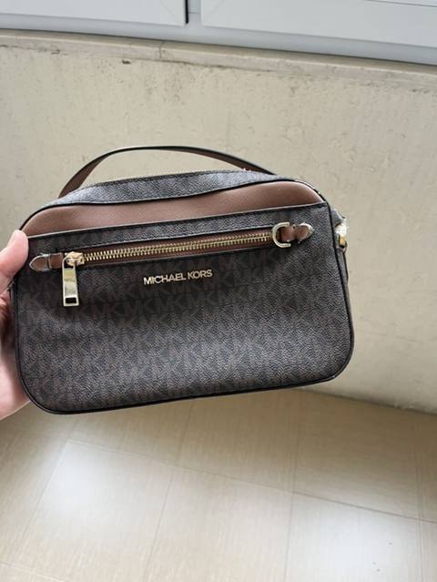 Michael Kors çiyin/çapraz çanta - Rəng: tünd qəhvəyi MK monoqram — Баку