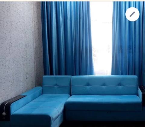 Real alıcıya endirim olacag Acılan bazalı göy rəngdə kunc divan — Khirdalan