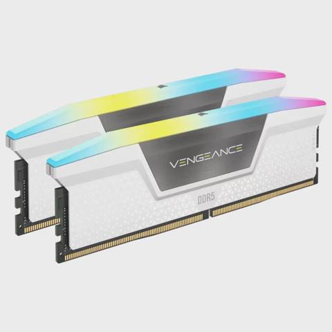 Corsair Vengeance RGB 32GB (2x16GB) DDR5 6400MHz CL36 White PC RAM — Baku