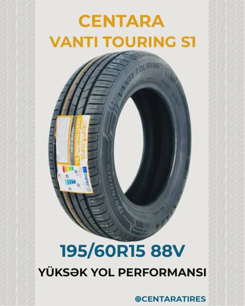 Avtomobil şini Centara Vanti Touring S1 195/60R15 — 70 ₼ · Sumgayit · Təkərlər, şinlər, diskləri Avtomobil şini Centara Vanti Touring S1 195/60R15 — Sumgayit