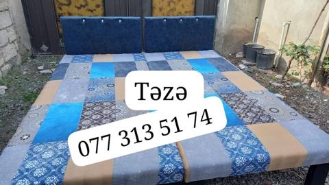 Yeni, İkinəfərlik çarpayı, Bazasız, Matras ilə, Siyirməsiz — Дигях