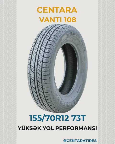 Avtomobil şini Centara Vanti 108 155/70R12 — 50 ₼ · Sumgayit · Təkərlər, şinlər, diskləri Avtomobil şini Centara Vanti 108 155/70R12 — Sumgayit
