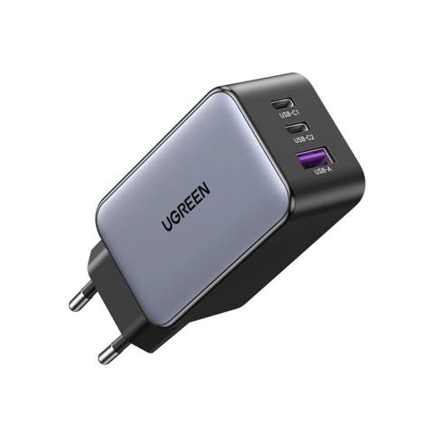 Ugreen Nexode 65W 3-Port GaN Sürətli Şarj Cihazı - Güc: 65W maksimum — Baku