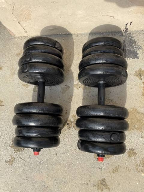 Tənzimlənən dambbell dəsti - Komplekt: 2 ədəd dambbell ştanqı — 69 ₼ · Baku · Dumbbellər, barbelər, diskləri Tənzimlənən dambbell dəsti - Komplekt: 2 ədəd dambbell ştanqı — Baku