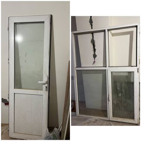 Plastik qapi 210/72sm Plastik pencere 210/72sm 120azn birlikde Rusiya — Баку