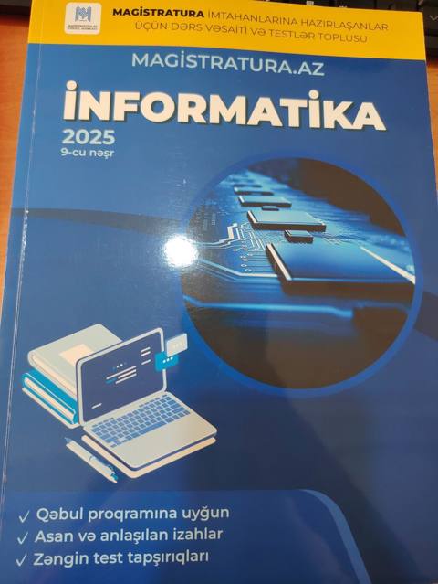 Məhsul: “Magistratura.az – İnformatika 2025” (9-cu nəşr) dərs vəsaiti — Ленкорань
