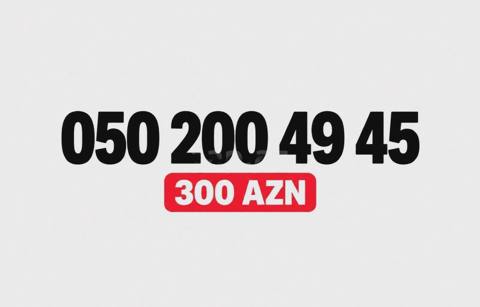 Azercell nömrə 050 200 49 45 — Mallar