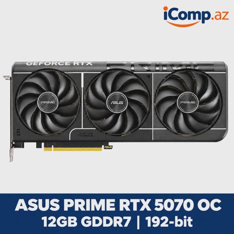 ASUS Prime GeForce RTX 5070 OC 12GB (90YV0M10-MVAA00) Videokart — Баку