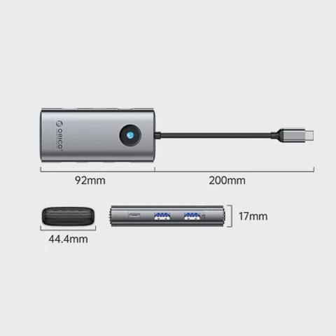 Orico PW11-6PCR-GY-EP 6-in-1 Usb-c Hub — Check it