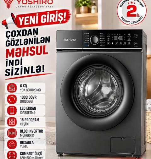 Paltaryuyan maşın 6 kq, Yeni, Avtomat, Qurutmasız, Kredit yoxdur, Ödənişli çatdırılma — Saray