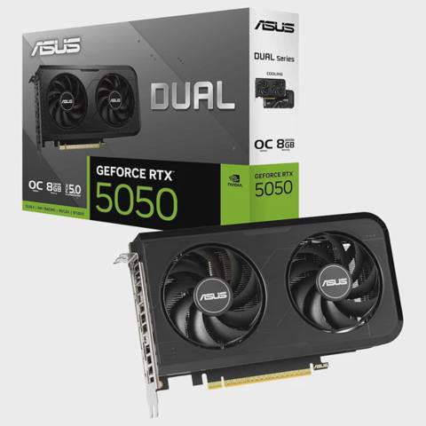 ASUS Dual GeForce RTX 5050 8GB GDDR6 OC Edition 90YV0N73-MVAA00 — EVO comp — Компьютерлер және ноутбуктер