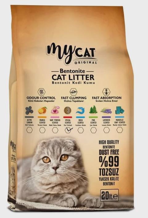 My Cat xüsusi ətirli topalaşan pişik qumu, 20 l — Baku