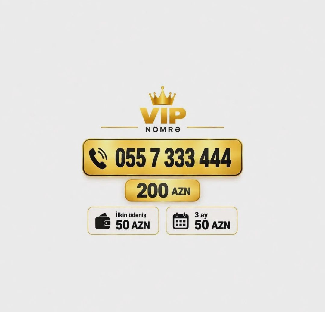 Bakcell nömrə 055 733 34 44 — Elektronika, Bakı
