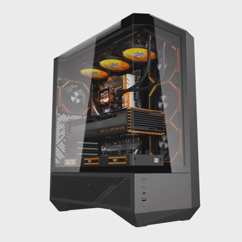 Case Aigo DarkFlash DY460 Black ATX (with 4fans) — Baku