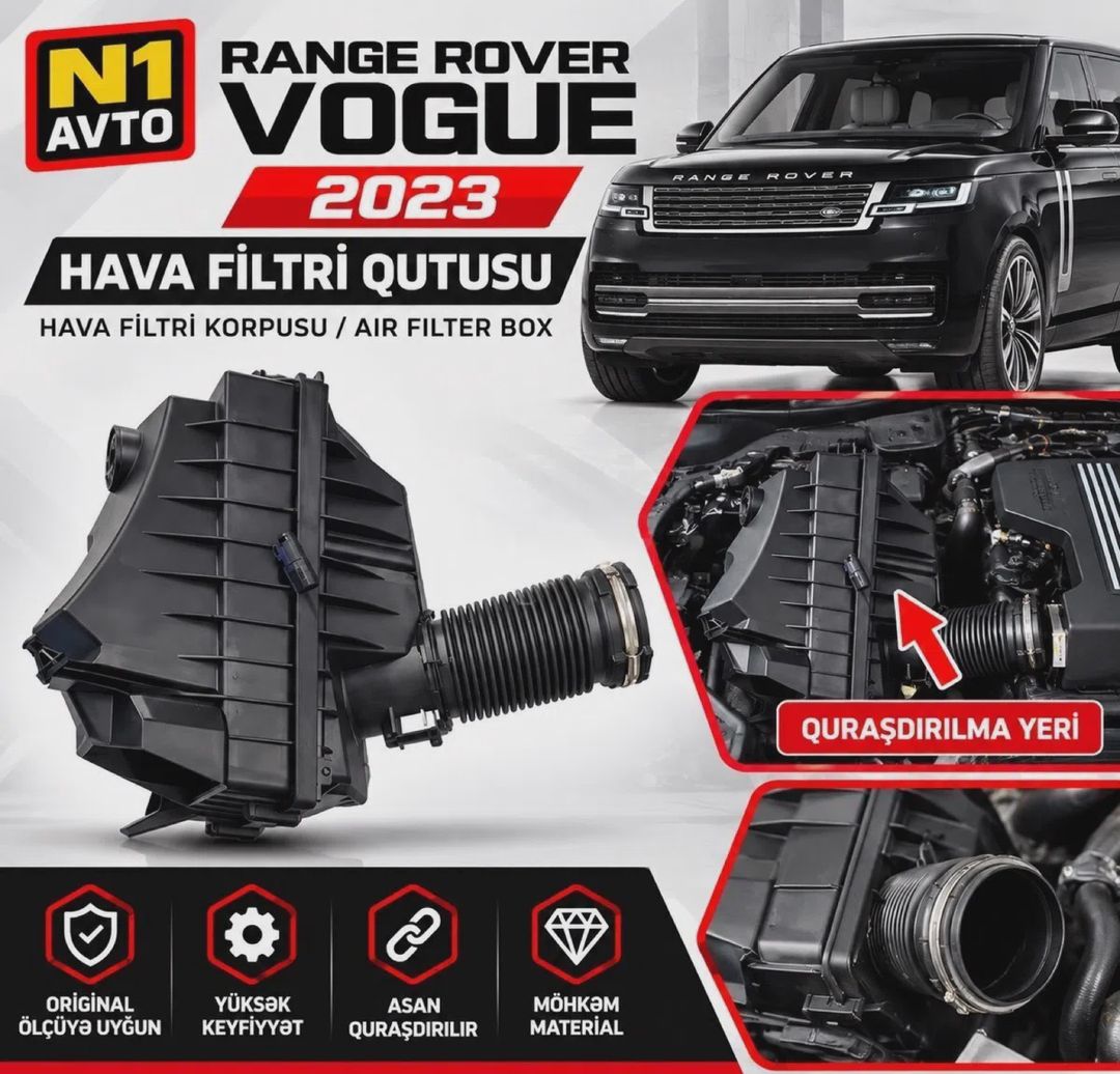 Hava filtr qutusu Range Rover Vogue 2023 — Avto, Bakı