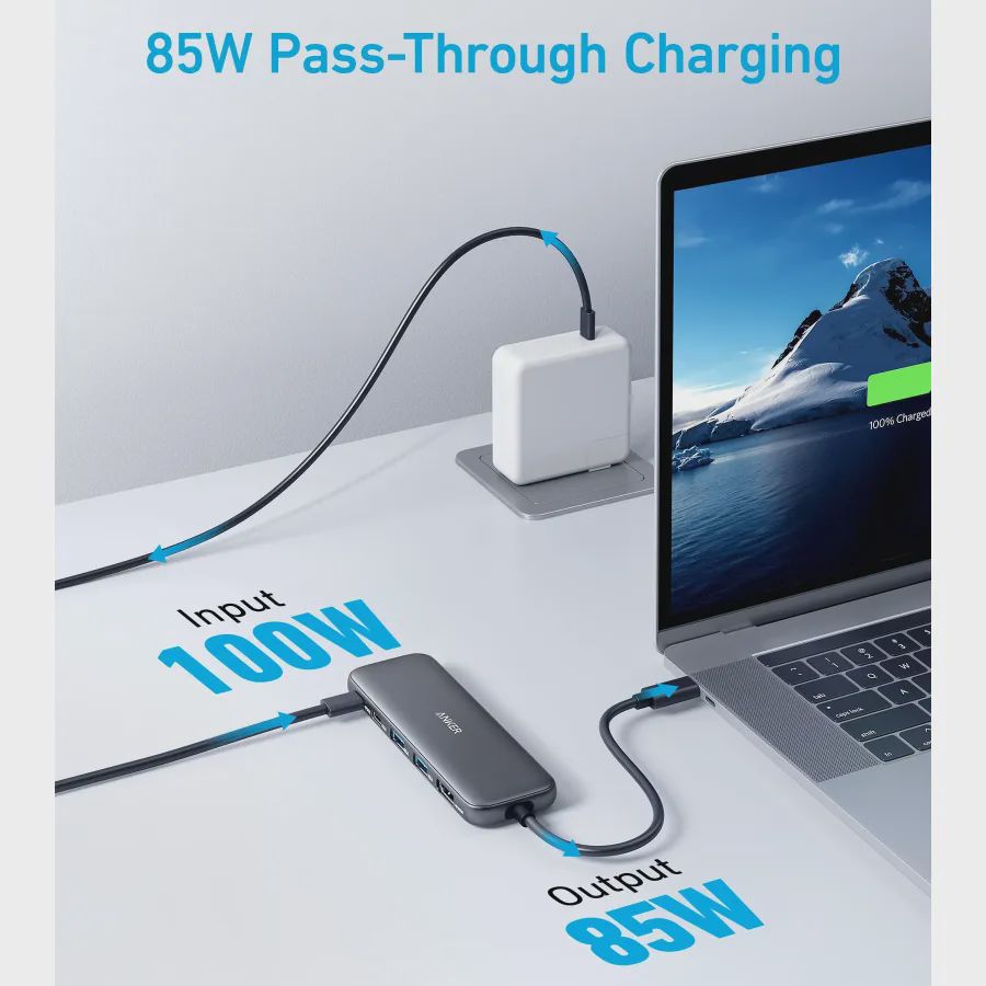 Anker 332 Usb-c Hub (5-in-1) Black — Powerbank-lər, Bakı (3)