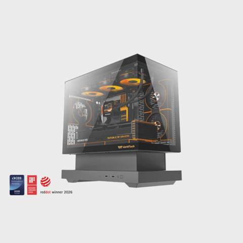Aigo Darkflash Floatron F1 Black M-atx with 6fans Case — Баку