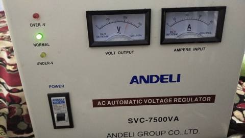 Andelı SVC-7500VA AC Automatic Voltage Regulator - Güc: 7500 VA — Оңдоо жана курулуш (Буюмдар)